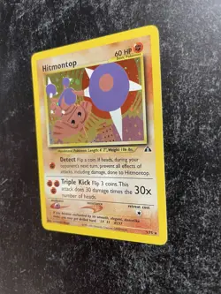 Hitmontop Neo Discovery 3/75 Pokemon Card Holo Rare Neo Discovery NM - Image 3