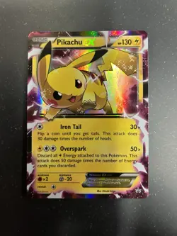 Pokemon TCG Pikachu EX XY84 Black Star Promo Holo Card NM/MT Condition - Image 1