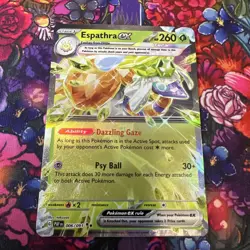 Pokemon TCG Espathra ex Double Rare Scarlet & Violet Paldean Fates 2024 NM Card - Image 1