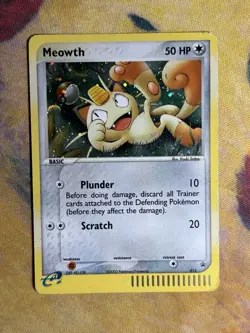 Meowth 013 Nintendo Black Star Rare Promo Holo 2003 Pokemon Card DMG - Image 2