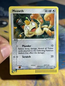 Meowth 013 Nintendo Black Star Rare Promo Holo 2003 Pokemon Card DMG - Image 3