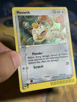 Meowth 013 Nintendo Black Star Rare Promo Holo 2003 Pokemon Card DMG - Image 4