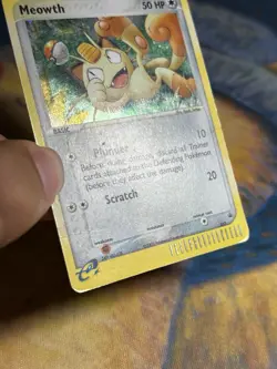 Meowth 013 Nintendo Black Star Rare Promo Holo 2003 Pokemon Card DMG - Image 5