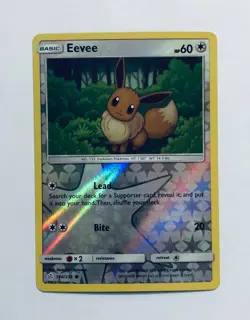 Eevee Reverse Holo Foil Sun & Moon Cosmic Eclipse #166 Pokemon Card 2019 Mint - Image 1