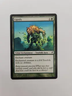 LIGNIFY Lorwyn MTG Magic the Gathering Cards Green Tribal Enchantment - Image 1