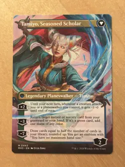 MTG Magic the Gathering Tamiyo Inquisitive Student Borderless Modern Horizons 3 - Image 2