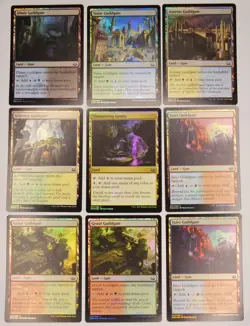 MTG Magic The Gathering 8 Guildgate & 1 Grotto Foil Land Modern Masters 2017 - Image 1