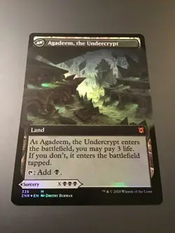 MTG Zendikar Rising #336 Agadeem, the Undercrypt / Awakening Extended Art Foil - Image 1