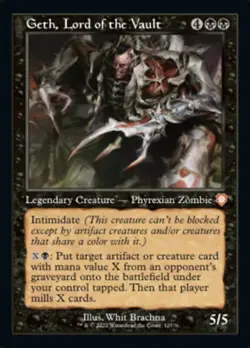 MTG Geth, Lord of the Vault (Retro) [The Brothers' War Commander] Near - Image 1