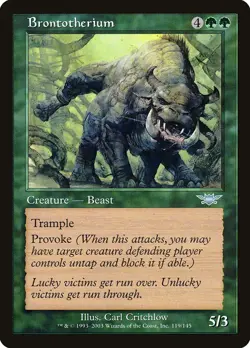 2003 Brontotherium Legions MTG Magic the Gathering Uncommon MP - Image 1