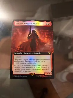 Final Fantasy Vincent, Vengeful Atoner Extended Art Foil #157 NM ENG MTG - Image 1