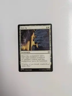Web Up Enchantment MTG Marvel Spider-Man SDCC 2025 Promo - Image 1