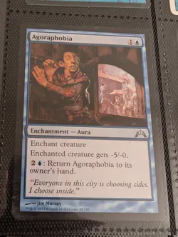 Mtg x1 Agoraphobia Gatecrash blue Magic the Gathering card Enchantment (G) - Image 1