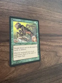 MTG Magic The Gathering Card Deadly Insect Green Mercadian Masques #238 NM - Image 2