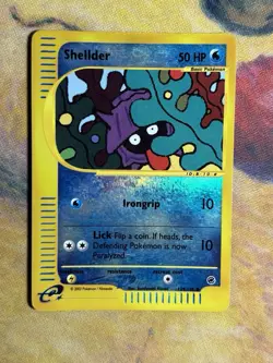 Shellder 129/165 Reverse Holo Expedition Reverse Holo E Reader Series Pokemon LP - Image 2