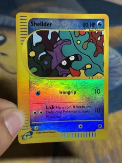 Shellder 129/165 Reverse Holo Expedition Reverse Holo E Reader Series Pokemon LP - Image 3