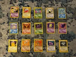 Pokemon Cards Lot Non Holo Fossil Base Jungle - Image 1
