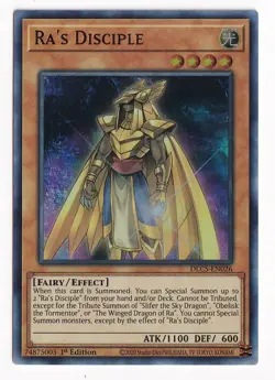 Yugioh Ra’s Disciple DLCS-EN026 Ultra Rare 1st Ed GOLD NM - Image 1