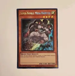 YUGIOH RA02-EN004 Super-Nimble Mega Hamster Secret Rare 1st Edition NM - Image 1