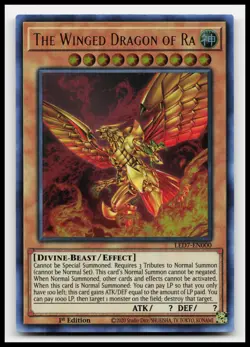 The Winged Dragon of Ra (Alternate Art) LED7-EN000 Rage of Ra Yugioh Card - Image 1