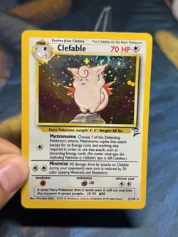 Clefable 5/130 Holo Rare WoTC Base Set 2 Vintage Pokemon Card PL - Image 3