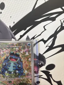 PACK FRESH Seismitoad Pokemon Card Black Bolt 105/086 Mint Condition - Image 5