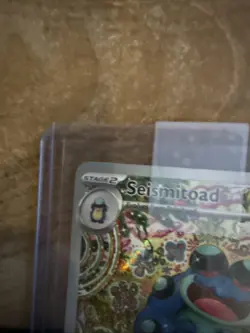 PACK FRESH Seismitoad Pokemon Card Black Bolt 105/086 Mint Condition - Image 2