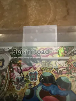PACK FRESH Seismitoad Pokemon Card Black Bolt 105/086 Mint Condition - Image 3