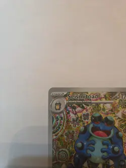 PACK FRESH Seismitoad Pokemon Card Black Bolt 105/086 Mint Condition - Image 3