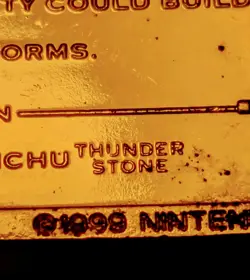 Pokemon Pikachu Gold Plated Trading Card 1999 Nintendo - Image 4