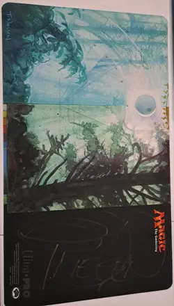 Terese Nielsen MTG Guru Forest Playmat Signed - Image 1
