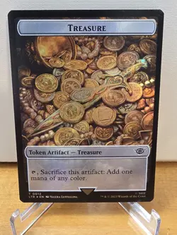MTG Foil {Food Token} (#9) {Treasure Token #12} - The Lord of the Rings - Image 1