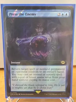 MTG Lord of the Rings Surge Foil #763 Press the Enemy - Image 1