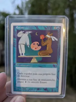 Stasis MTG Core Set 5th FWB Portuguese + 4th Spanish Non-English Foreign 2 Cards - Image 1