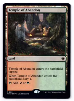 Temple of Abandon NM Commander: Murders at Karlov Manor 0301 MTG Regular - Image 1