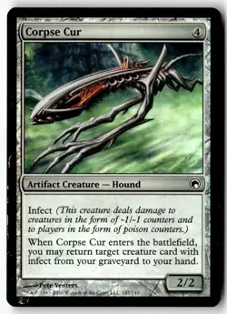 MTG Foil Corpse Cur Scars of Mirrodin - HP English - Image 1