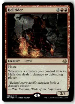 MTG Foil Hellrider Modern Masters 2017 - Moderately Played English - Image 1
