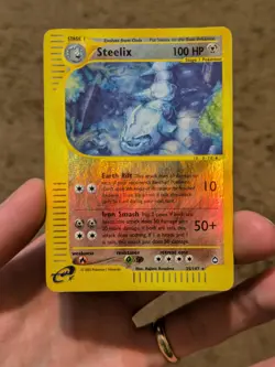 Steelix Reverse Holo 35/147 Aquapolis English Pokemon Card WoTC E-Reader MP - Image 2