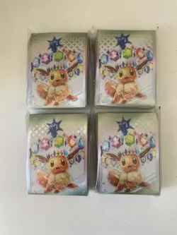 Prismatic Evolutions Sleeves (4 Packs Of 65) Pokemon TCG Eevee ETB Sleeves - Image 1