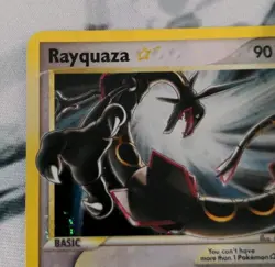 2005 Pokemon Rayquaza Gold Star Holo Ex Deoxys 107/107 - Image 5