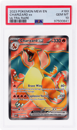 2023 Pokemon Scarlet and Violet 151 Charizard Ex Ultra Rare #183 PSA 10 - Image 1