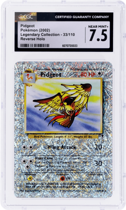 2002 Pokemon Legendary Collection Pidgeot Reverse Holo #33 CGC 7.5 - Image 1