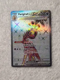 Pokemon Farigiraf ex 194/162 Temporal Forces Ultra Rare Full Art Holo NM - Image 1