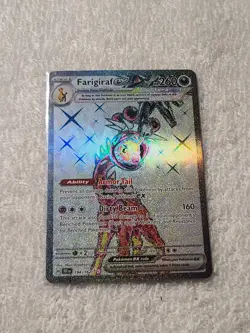 Pokemon Farigiraf ex 194/162 Temporal Forces Ultra Rare Full Art Holo NM - Image 2