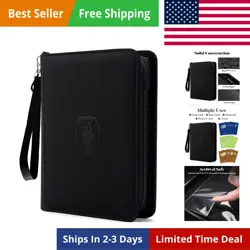 Portable PU Card Collection Album - 4 Pocket Binder for MTG, TCG, Sports Cards - Image 1