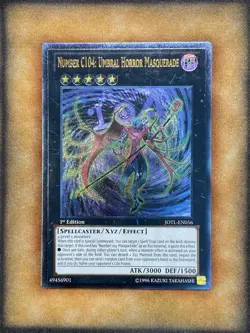 Yugioh Number C104: Umbral Horror Masquerade JOTL-EN056 Ultimate Rare 1st Ed NM - Image 1