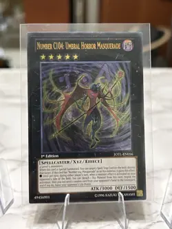 Yugioh Number C104: Umbral Horror Masquerade JOTL-EN056 Ultimate Rare 1st Ed NM - Image 1