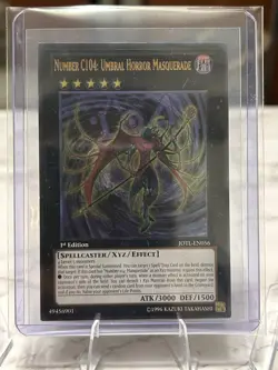 Yugioh Number C104: Umbral Horror Masquerade JOTL-EN056 Ultimate Rare 1st Ed NM - Image 3