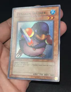 YUGIOH PENGUIN SOLIDER SDJ-022 1ST MINTY - Image 2