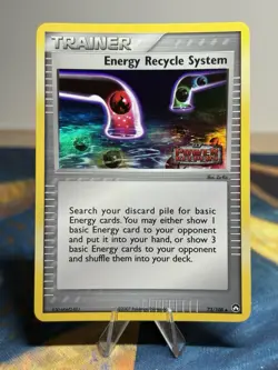 Energy Recycle System 73/108 Reverse Holo Stamped Ex Power Keepers Pokemon Card - Image 1